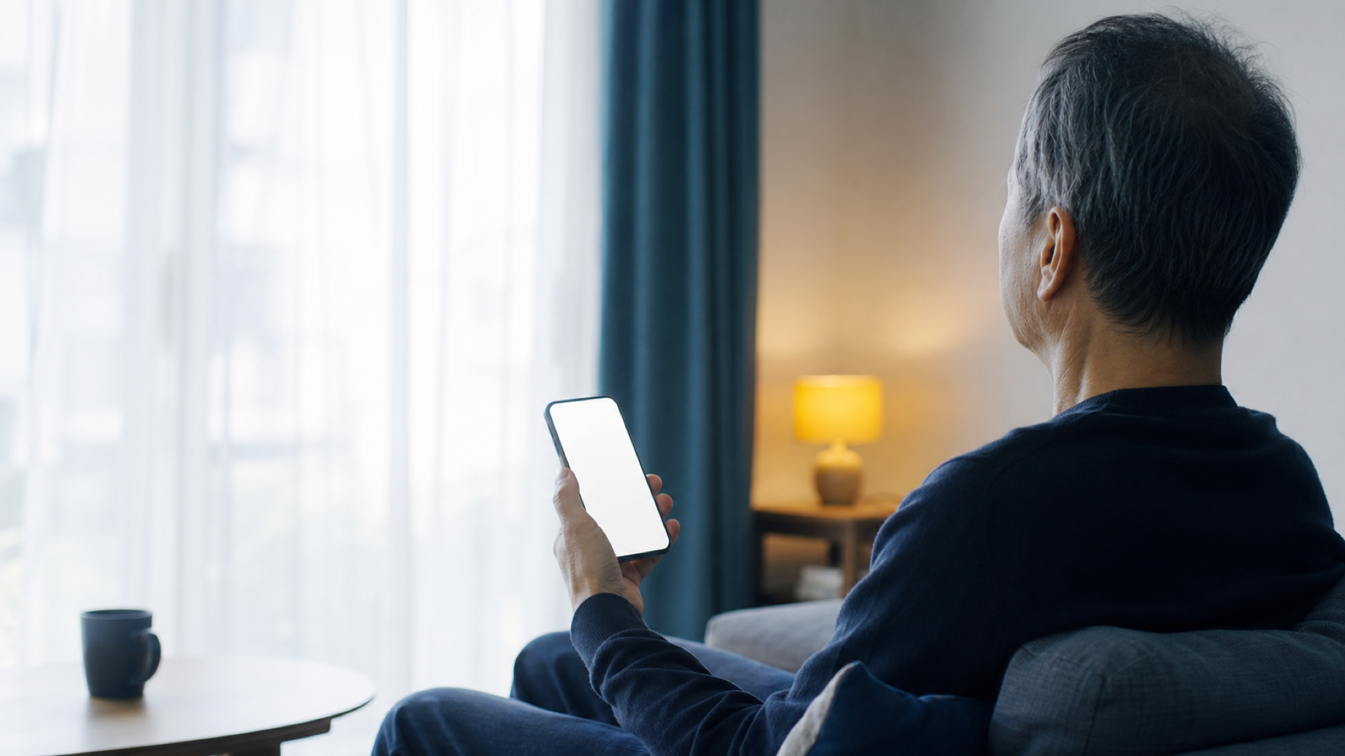 スマートフォンで支払いを予約する患者さま